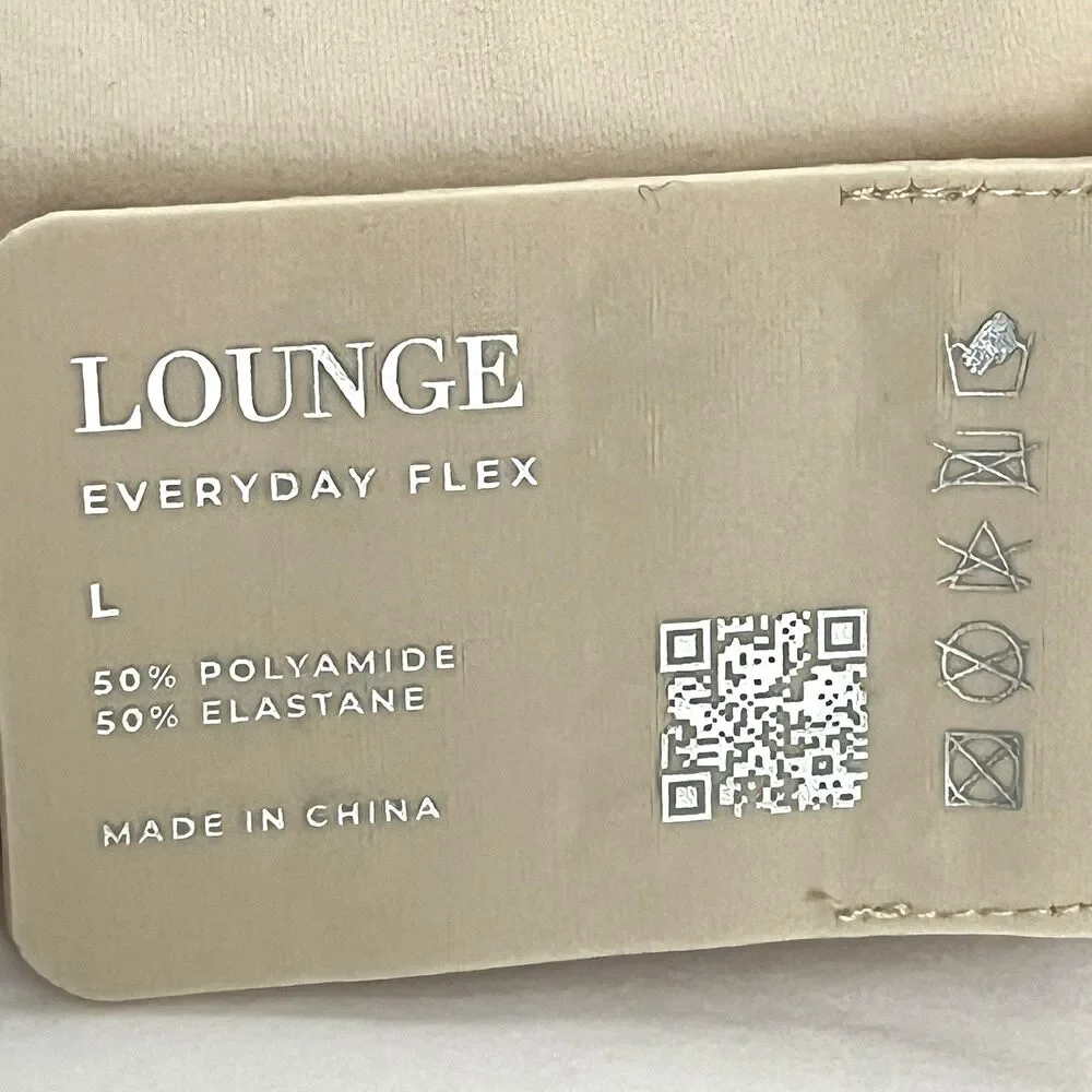 Lounge Beige Everyday Flex Bralette Bra Women's Size Large NEW *Defects‎